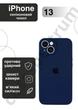 Чохол силіконовий з закритою камерою Epic Premium Silicone Case Camera Protection without MagSafe для Apple iPhone 13 (6.1) Deep Navy - зображення 1