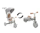 Детский трехколесный велосипед Caretero Toyz Faro Grey, с родительской ручкой детский велосипед беговел для малышей - изображение 4