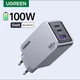 Сетевое зарядное устройство UGREEN 100W GaN Fast Charger 2xType-C+USB-A - изображение 1