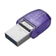 Подвійна флешка 64Gb USB + Type-C Kingston MicroDuo 3C metal USB 3.1 - изображение 1
