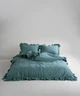 Постельное белье Limasso Stonewashed Exclusive Ranforce 200 х 220 см Akdeniz Mavisi - изображение 1