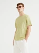 Футболка хлопковая длинная мужская H&M 1069841_05 XS Салатовая (2000001583517) - изображение 1