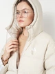 Пуховик зимний короткий женский Adidas Essentials Climawarm 3-Stripes JM4107 2XL Beige (4068811737047) - изображение 4
