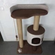 Кошачья когтеточка дряпка домик для кошки кота 90х60х40см бежево коричневая - изображение 6
