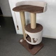 Кошачья когтеточка дряпка домик для кошки кота 90х60х40см бежево коричневая - изображение 8