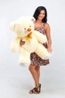 Плюшевий ведмідь Teddy Boom Томмі 100 см кремовий - зображення 2