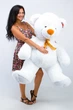 Великий іграшковий ведмідь Teddy Boom Томмі 150 см білий - зображення 2