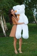 Плюшевый мишка Teddy Boom Тедди 140 см белый - изображение 5