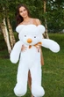 Игрушка мишка Teddy Boom Тедди 120 см белый - изображение 6