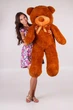 Плюшевий ведмедик Teddy Boom Тедді 140 см коричневий - зображення 2