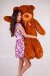 Плюшевий ведмедик Teddy Boom Тедді 140 см коричневий - зображення 3