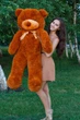 Плюшевий ведмедик Teddy Boom Тедді 140 см коричневий - зображення 5