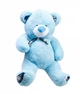 Плюшевый мишка с шарфом Teddy Boom Клетка 130 см голубой - изображение 1