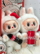 Лабубу іграшка сюрприз Coca Cola Labubu, брелок М'яка плюшева іграшка Ла бубу серії Cola 17 см - зображення 7