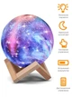 Нічник світильник галактика місяць 3D Великий 15 см Light на підставці - зображення 2
