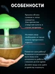 Зволожувач Грибок з ефектом дощу + підсвічування, Звуки дощу 7 режимів - зображення 3