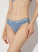 Набор трусиков танга женских хлопковых Puma Women String 2P Pack 90785423 L 2 шт Dusk Blue (8720245668361) - изображение 3