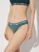 Набор трусиков танга женских хлопковых Puma Women String 2Ppack 90785424 XS 2 шт Dark Green Moss (8720245667791) - изображение 3