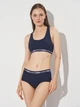 Бюстгальтер без косточек хлопковый Puma Women Racer Back Top 1P Hang 90786223 M Navy (8720245668521) - изображение 3