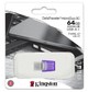 Флешка Kingston 64 GB DataTraveler microDuo 3C (DTDUO3CG3/64GB) - изображение 3