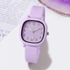 LumiWatch Lavender – жіночий силіконовий наручний годинник фіолетовий - изображение 1