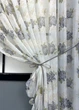 Кухонные шторки VR-Textil № 101к с подвязками Белый с серым 320х170 см (52-1211) - изображение 4