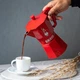 Гейзерная кофеварка Bialetti Moka Exclusive, классика, 270 мл, 6 чашек, красная(KN_949F16A89F5E) - изображение 4