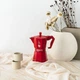 Кавоварка гейзерна для плити алюміній 3 чашки Bialetti червоний - зображення 7