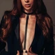 Портупея MAZE Bijoux Indiscrets з нашийником та одним перетином, чорна - изображение 4