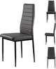 Набір стільців для кухні та вітальні ModernHome by Multistore DC855 4 шт Сірі (5903089064589) - зображення 4