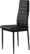 Zestaw krzeseł do salonu i jadalni ModernHome by Multistore DC855 4 szt Czarne (5903089064558) - obraz 3
