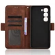 Чехол-книжка с кармашками Deexe Wallet Stand для Infinix Hot 60 Pro Plus - Brown - изображение 4