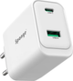 Ładowarka sieciowa Sponge Charger C3 GaN 1 x USB-A + 1 x USB-C 65 W White (703674402360) - obraz 1