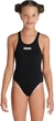 Купальник закрытый Arena TEAM SWIMSUIT SWIM TECH SOLID черный Дети 164 см - изображение 2