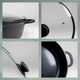 Patelnia Wok Kela Atura z pokrywką i dwoma uchwytami 32 cm (4025457151743) - obraz 2