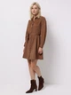 Платье-рубашка короткое осеннее женское Colin's CL1075624LBR L Light Brown (8684112824413) - изображение 3