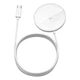 Беспроводная зарядка Baseus Simple Mini Magnetic Wireless Charger |15W, быстрая зарядка, широкая совместимость, многоуровневая защита, для смартфона или наушников, компактная, магнитное крепление| Белый - изображение 6