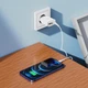 Сетевое зарядное устройство адаптер Hoco C88A Star Round |2USB, 12W/2.4A, многоуровневая система защиты, универсальная совместимость| Белый - изображение 3