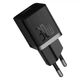 Мережевий зарядний пристрій адаптер Baseus GaN5 Fast Charger (mini) |1Type-C, 30W/3A, підтримка швидкої зарядки PD/QC, багаторівневий захист, широка сумісність, компактний, технологія GaN5| + Кабель Type-C to Type-C |1 м, 100 Вт| Чорний - зображення 5
