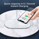 Беспроводная зарядная станция Baseus Simple 2in1 Wireless Charger Pro Edition (WXJK-C02) |15 Вт, быстрая зарядка, широкая совместимость, одновременная зарядка 2 устройств, многоуровневая защита, для смартфона и наушников, LED-индикатор| Белый - изображение 4