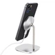 Настольное беспроводное зарядное устройство Hoco CW32 Happiness Magnetic Desktop Wireless Charger |15W, быстрая зарядка, широкая совместимость, многоуровневая защита, магнитное крепление| Серебристый - изображение 5