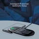 Беспроводная зарядная станция Baseus Simple 2in1 Wireless Charger Pro Edition (WXJK-C02) |15 Вт, быстрая зарядка, широкая совместимость, одновременная зарядка 2 устройств, многоуровневая защита, для смартфона и наушников, LED-индикатор| Прозрачно-черный - изображение 4