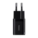 Сетевое зарядное устройство адаптер Baseus GaN3 Fast Charger 1C (CCGN010101) |1Type-C, 30W/3A, поддержка быстрой зарядки PD/QC, многоуровневая защита, универсальная совместимость, технология GaN3| Черный - изображение 1