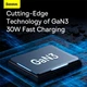 Сетевое зарядное устройство адаптер Baseus GaN3 Fast Charger 1C (CCGN010101) |1Type-C, 30W/3A, поддержка быстрой зарядки PD/QC, многоуровневая защита, универсальная совместимость, технология GaN3| Черный - изображение 7