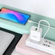 Сетевое зарядное устройство адаптер Hoco C80A Rapido |1USB/1Type-C, 20W/3A, поддержка быстрой зарядки QC/PD, многоуровневая защита, универсальная совместимость| + Кабель Type-C to Type-C в комплекте |1 м| Белый - изображение 4