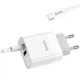 Сетевое зарядное устройство адаптер Hoco C80A Rapido |1USB/1Type-C, 20W/3A, поддержка быстрой зарядки QC/PD, многоуровневая защита, универсальная совместимость| + Кабель Type-C to Type-C в комплекте |1 м| Белый - изображение 7