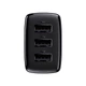 Сетевое зарядное устройство адаптер Baseus Compact Charger (CCXJ020102) |3USB, 17W/3.4A, поддержка быстрой зарядки QC, многоуровневая защита, универсальная совместимость| Черный - изображение 4