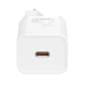 Зарядное устройство Baseus Super Silicone Quick Charge Charger 25W Сетевой адаптер Type-C с быстрой зарядкой QC3.0/PD3.0, Белый - изображение 3