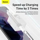 Сетевое зарядное устройство адаптер BASEUS Super Si Quick Charger (TZCCSUP-L02) |1Type-C, 3A/25W, поддержка быстрой зарядки QC/PD, многоуровневая система защиты, универсальная совместимость| + Кабель Type-C to Type-C в комплекте |1 м| Белый - изображение 9