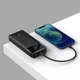 Павербанк Baseus Bipow Digital Display 20000mAh 20W 3A Power Bank Чорний - зображення 1